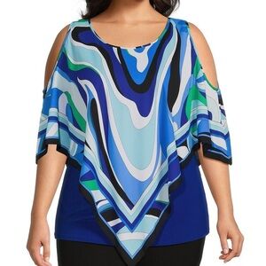 Slim Factor By Investments Cold Shoulder Blouse